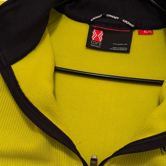 Spyder Yellow and Black Quarter-Zip Pullover - Picture 6 of 8